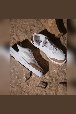 JACK & JONES White Colourblocked Sneakers