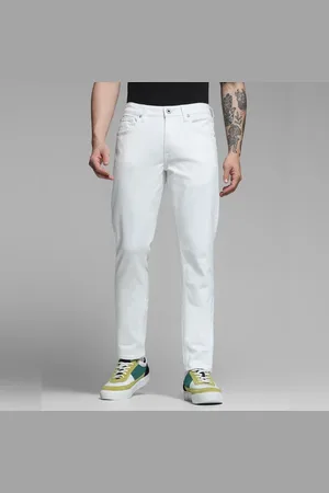 JACK & JONES White Low Rise Glenn Slim Fit Jeans