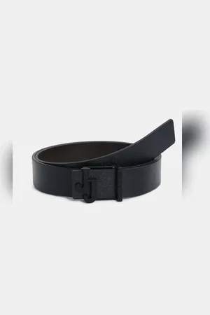 JACK & JONES Navy Blue Reversible Leather Belt
