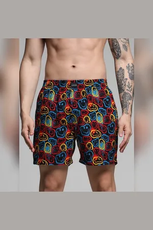 JACK & JONES Black Printed Cotton Boxers