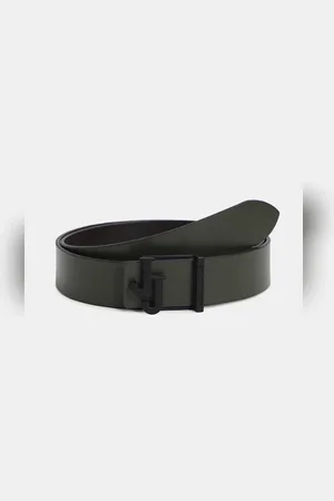 JACK & JONES Olive Premium Reversible Leather Belt