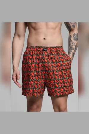 JACK & JONES Black Printed Cotton Boxers
