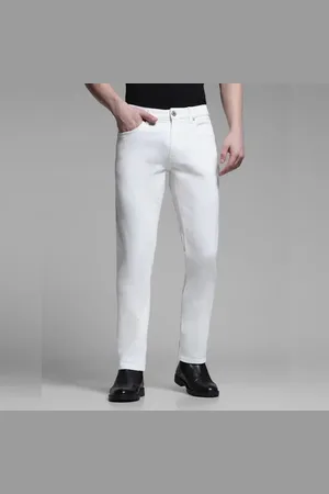 JACK & JONES White Low Rise Tim Slim Fit Jeans