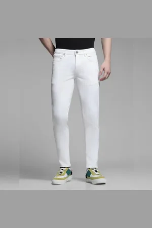JACK & JONES White Low Rise Ben Skinny Jeans