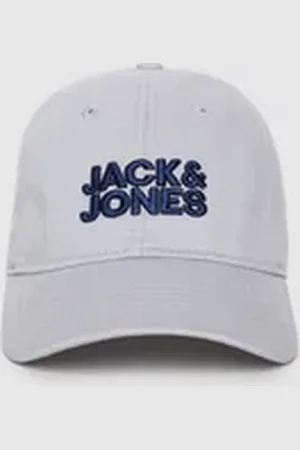 JACK & JONES BOYS Grey Logo Print Baseball Cap