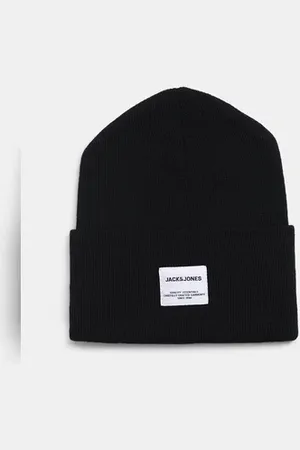 JACK & JONES Black Knitted Beanie
