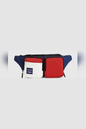 JACK & JONES Blue Colourblocked Chestpack