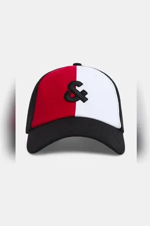 JACK & JONES Black Colourblocked Baseball Cap