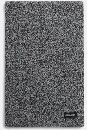 JACK & JONES Black & White Knitted Scarf