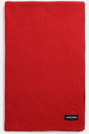 JACK & JONES Red Knitted Scarf