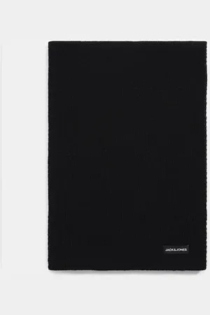 JACK & JONES Black Knitted Scarf