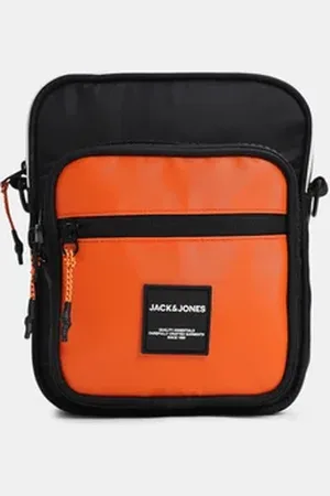 JACK & JONES Black Colourblocked Sling Bag