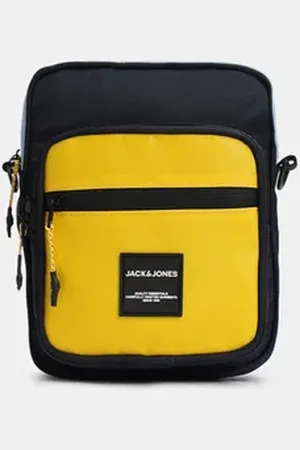 JACK & JONES Navy Blue Colourblocked Sling Bag