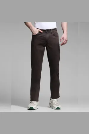 JACK & JONES BROWN LOW RISE CLARK REGULAR FIT JEANS
