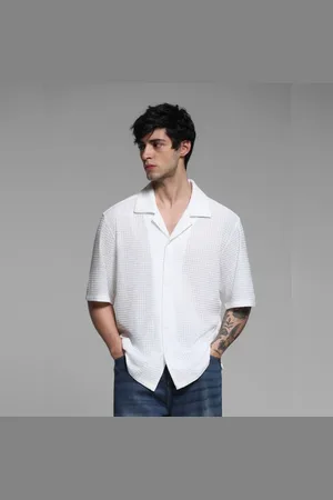 JACK & JONES White Oversized Short Sleeves Shirt