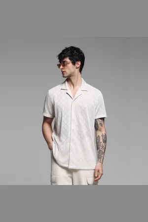 JACK & JONES Light Brown Resort Collar Shirt