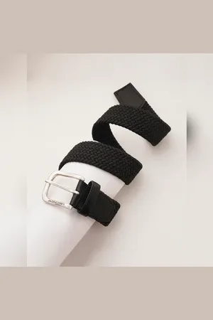 JACK & JONES Boys Black Braided Belt