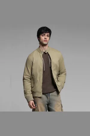 JACK & JONES Beige Bomber Jacket