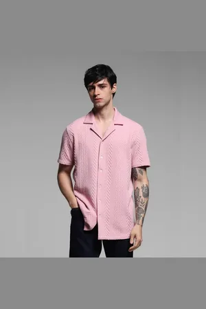 JACK & JONES Lilac Textured Short Sleeves Shirt
