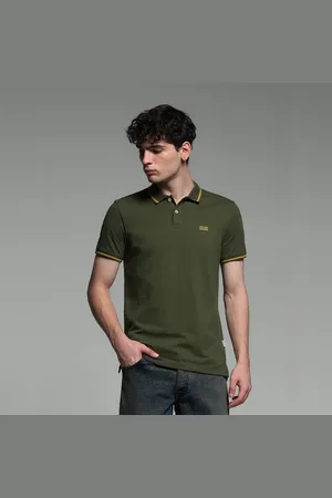 JACK & JONES GREEN POLO T-SHIRT