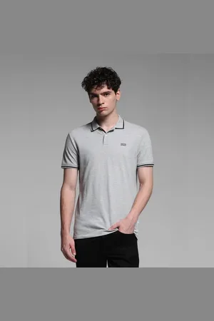 JACK & JONES GREY POLO T-SHIRT
