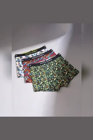JACK & JONES BOYS Pack Of 3 Printed Trunks