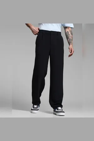 JACK & JONES Navy Blue Loose Fit Pants