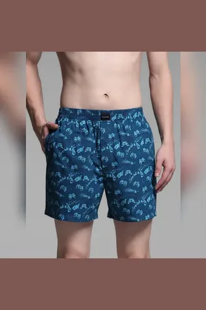JACK & JONES Dark Green Printed Cotton Boxers