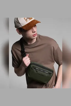 JACK & JONES Olive Green Utility Chestpack