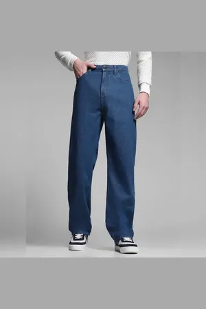 JACK & JONES Blue High Rise Dario Loose Fit Jeans