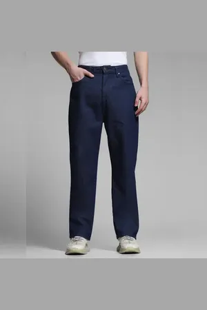 JACK & JONES Blue High Rise Dario Loose Fit Jeans