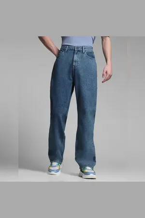 JACK & JONES Blue High Rise Dario Loose Fit Jeans