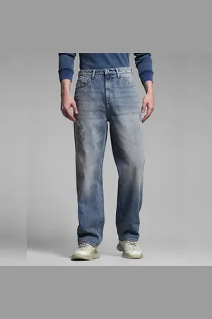 JACK & JONES Light Blue Mildly Distressed Dario Loose Fit Jeans