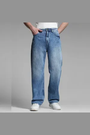 JACK & JONES Blue High Rise Dario Loose Fit Jeans