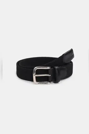 JACK & JONES Black Braided Belt