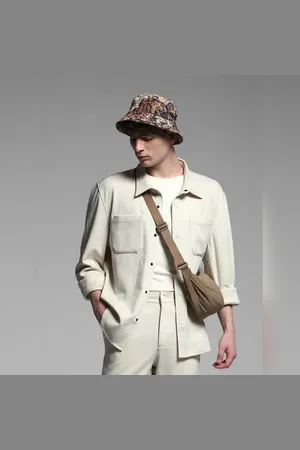 JACK & JONES Beige Oversized Co-ord Set Shirt