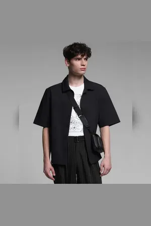 JACK & JONES Black Stretch Oversized Shirt