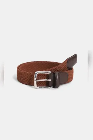 JACK & JONES Brown Braided Belt