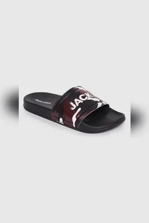 JACK & JONES Brown Camo Sliders