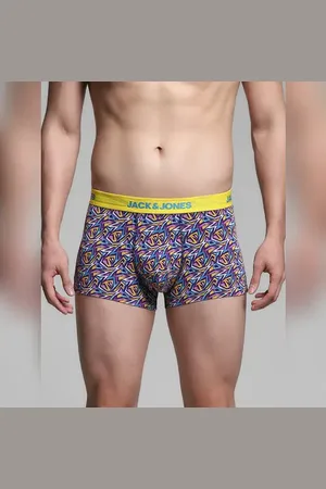 JACK & JONES Blue Printed Trunks