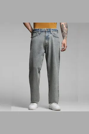 JACK & JONES Blue High Rise Washed Dario Loose Fit Jeans