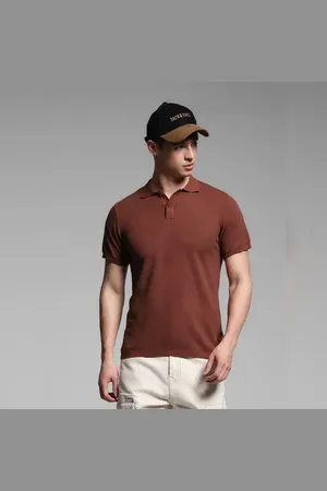 JACK & JONES Dark Brown Knitted Polo