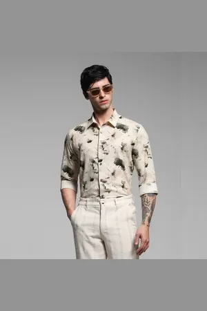 JACK & JONES Green Floral Print Shirt