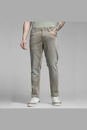 JACK & JONES Brown Low Rise Glenn Slim Fit Jeans