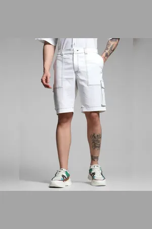 JACK & JONES White Contrast Stitch Co-ord Set Shorts