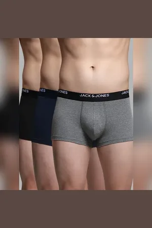 JACK & JONES Pack of 3 Trunks - Blue, Grey, Black