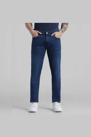 JACK & JONES Dark Blue Low Rise Washed Ben Skinny Jeans