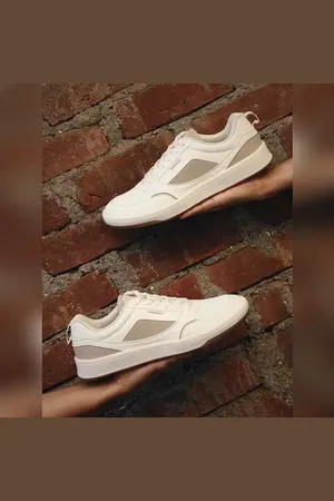 JACK & JONES White PU Casual Sneakers