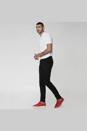 JACK & JONES White Polo Neck T-shirt