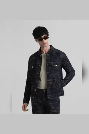 JACK & JONES Dark Blue Embroidered Denim Jacket